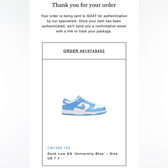 University Blue Nike Dunks - Picture 3 of 4